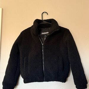 Tilly's RSQ Black Fleece Jacket